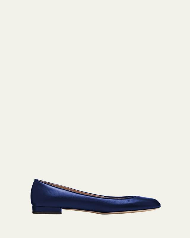 Calfskin Leather Ballerina Flats