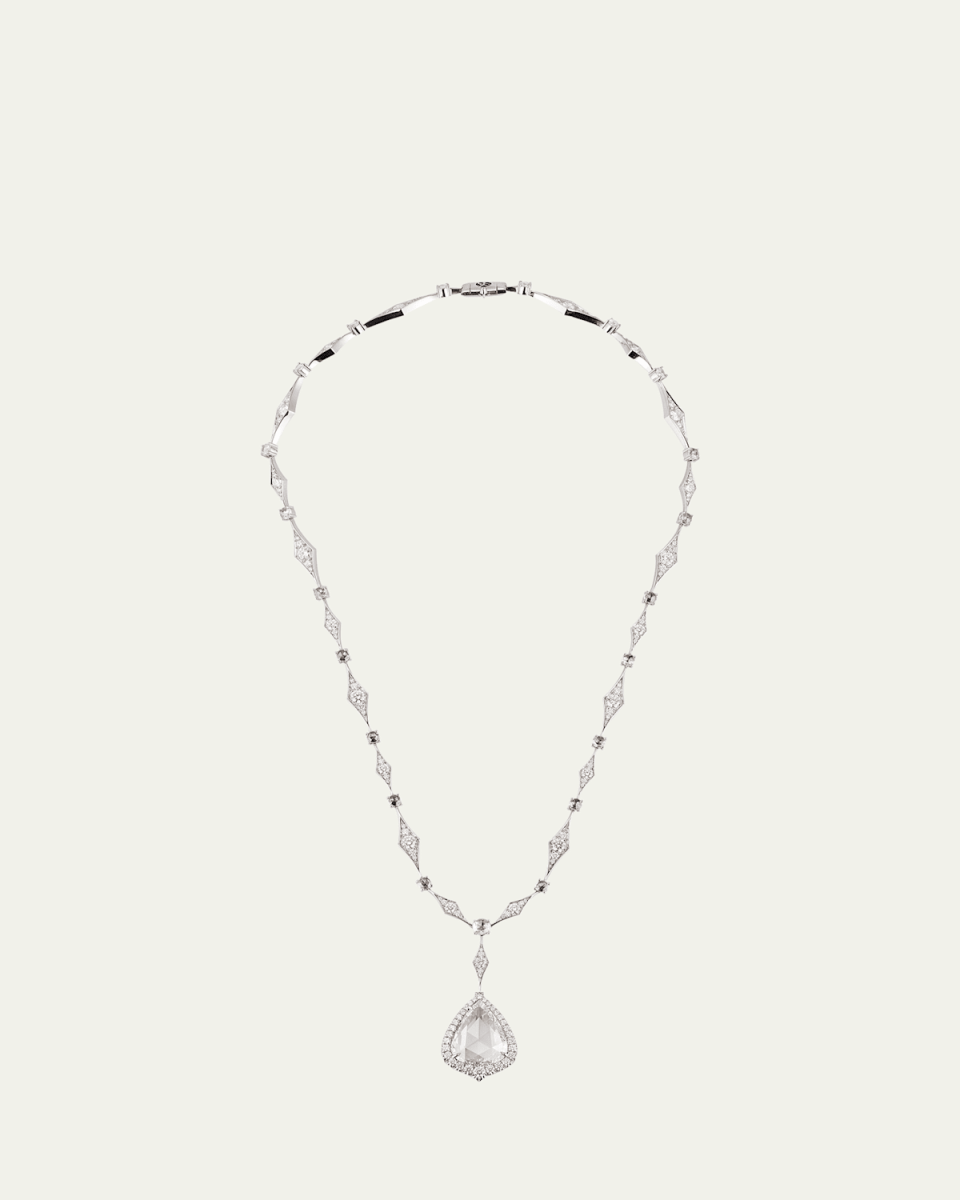 Platinum Necklace with Diamonds