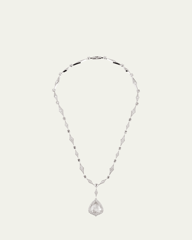 Platinum Necklace with Diamonds