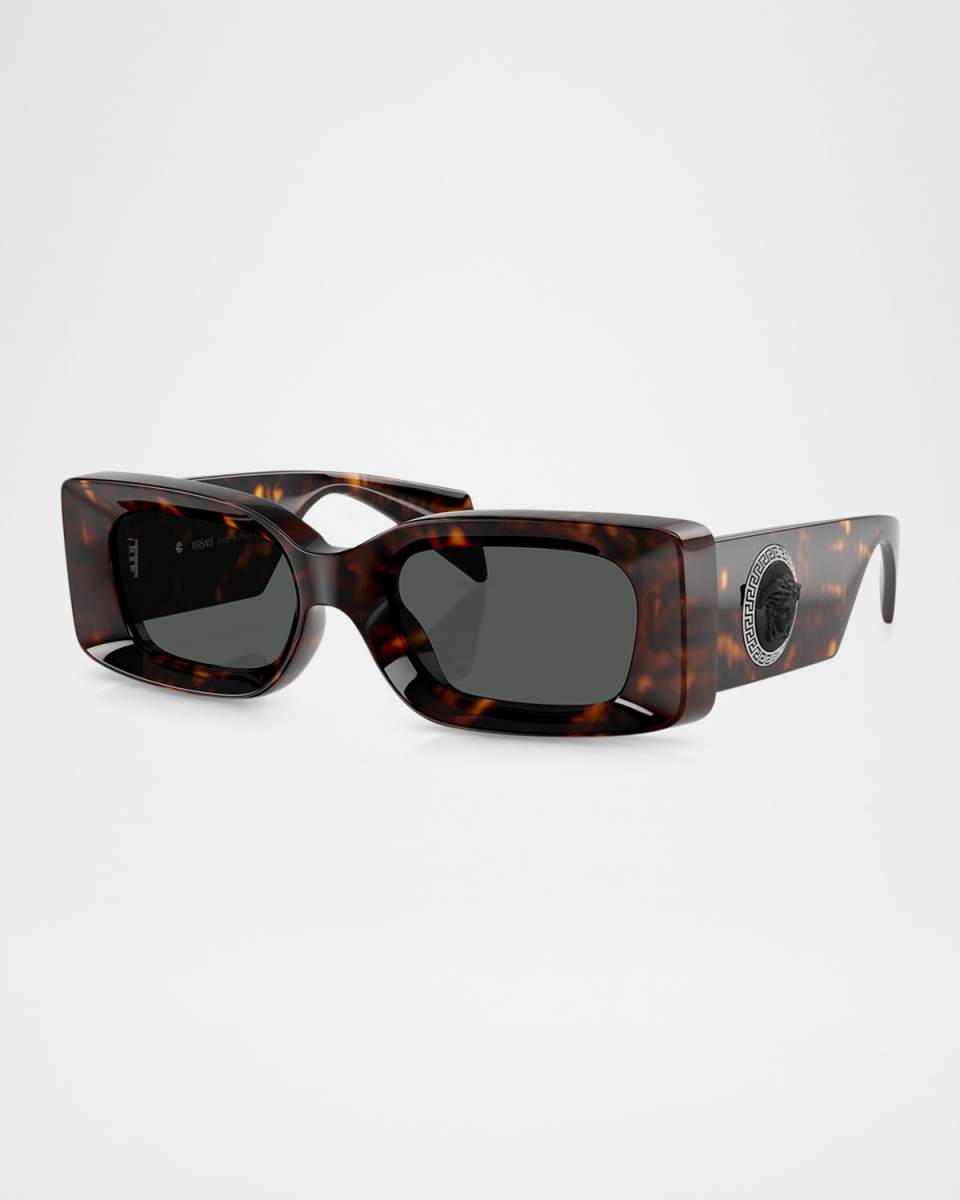 Medusa Rectangle Plastic Sunglasses