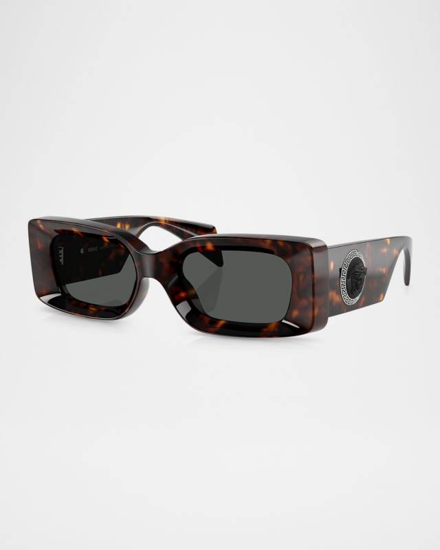 Medusa Rectangle Plastic Sunglasses