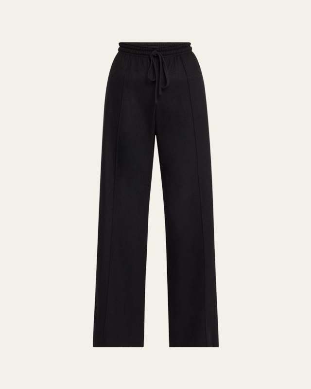 Mid-Rise Drawstring Pull-On Pants