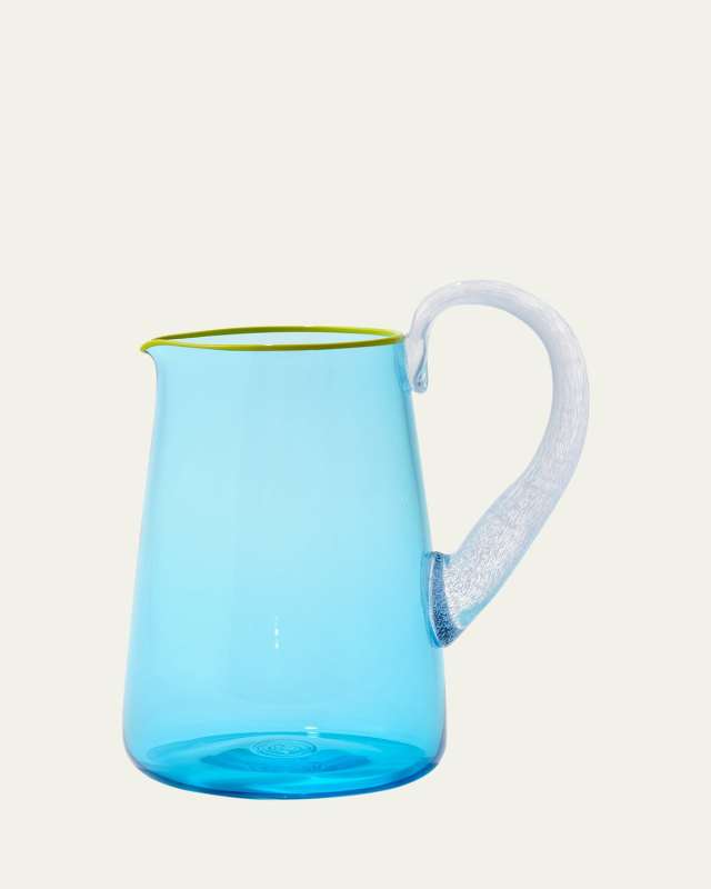 Miami Hand-Blown Glass Jug