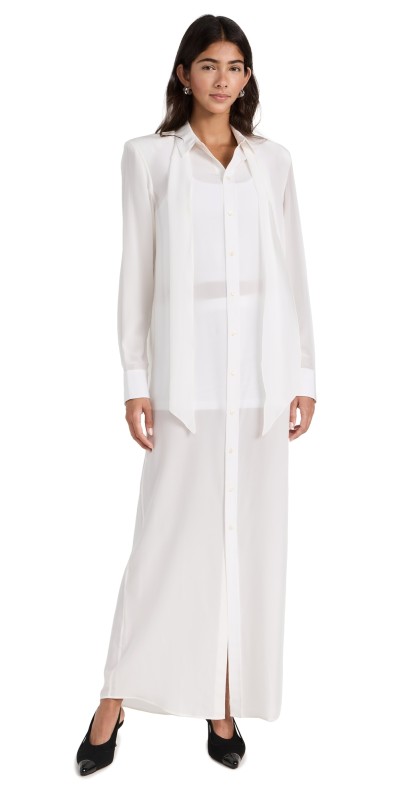 WARDROBE. NYC Scarf Dress White
