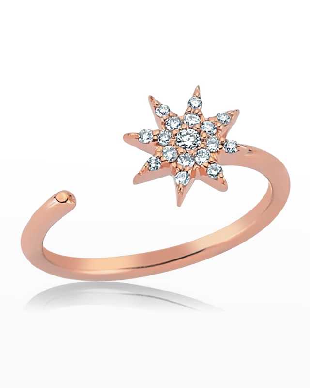 Venus Star Open Diamond Ring, Size 7