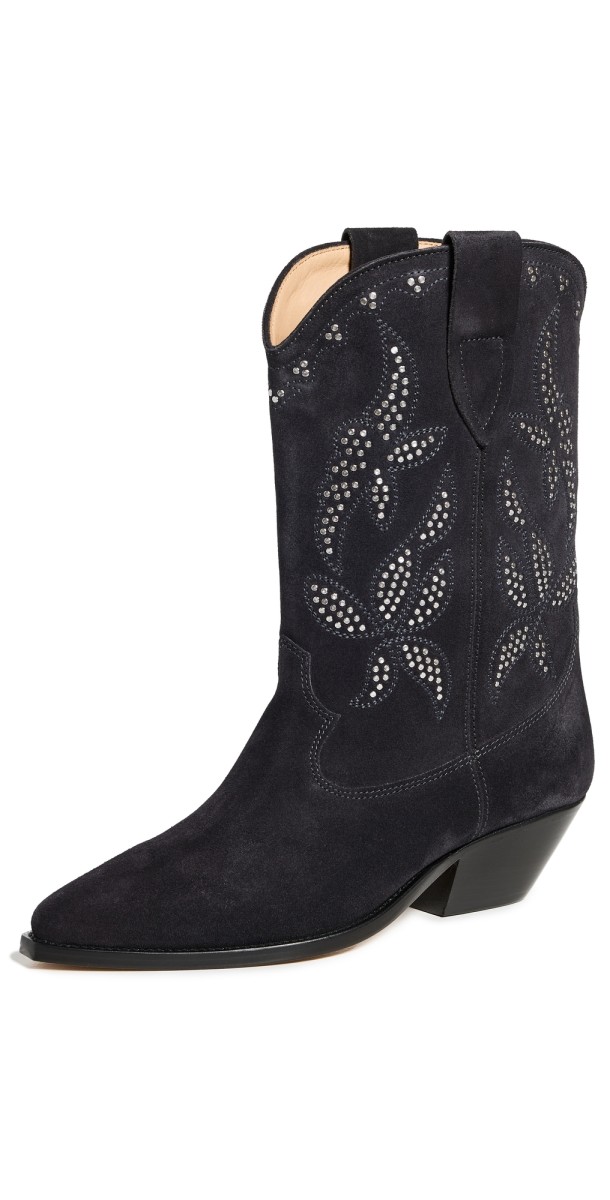 Isabel Marant Duerto Boots Faded Black/Silver