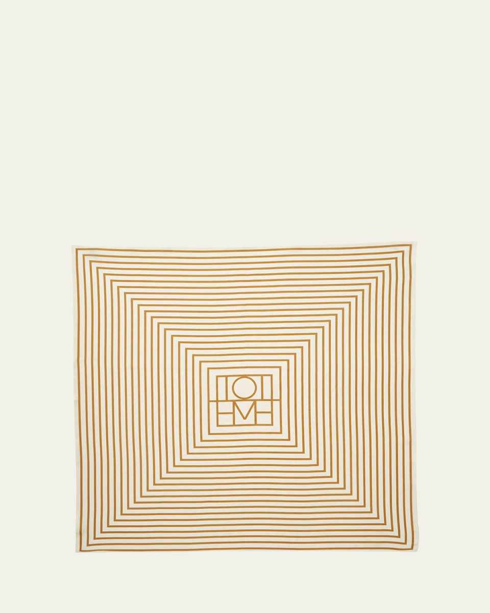 Signature Monogram Silk Square Scarf