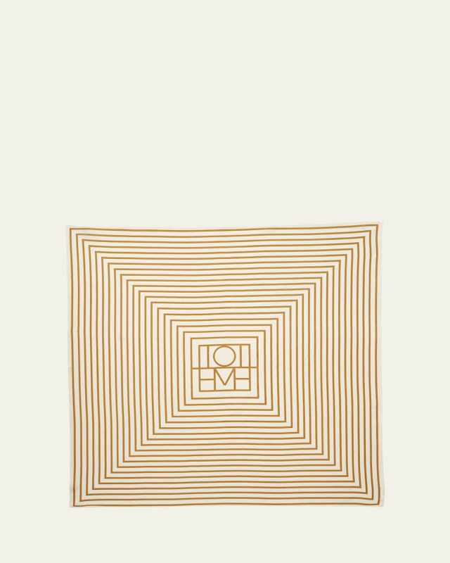 Signature Monogram Silk Square Scarf