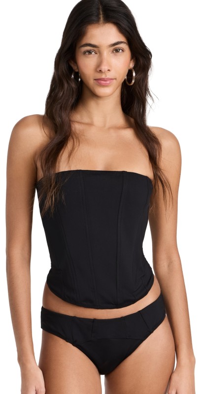 STAUD Francesca Bikini Top Black