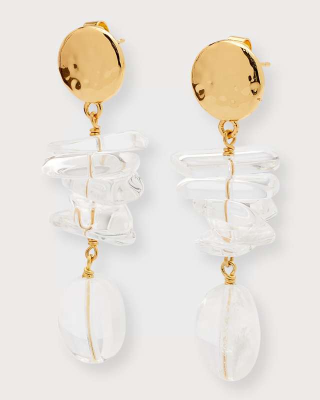 Crystal Linear Drop Earrings
