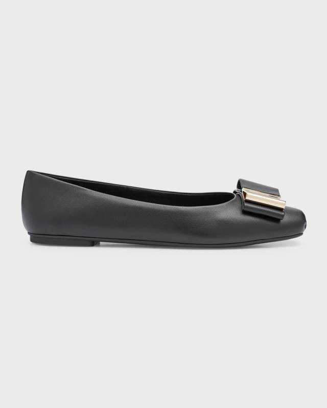 Lena Lambskin Bow Pumps