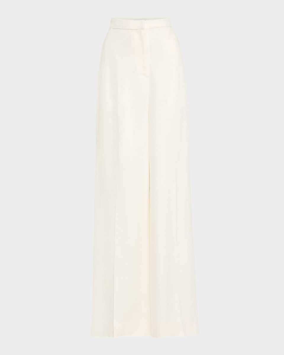 Jones Wide-Leg Textured Twill Trousers