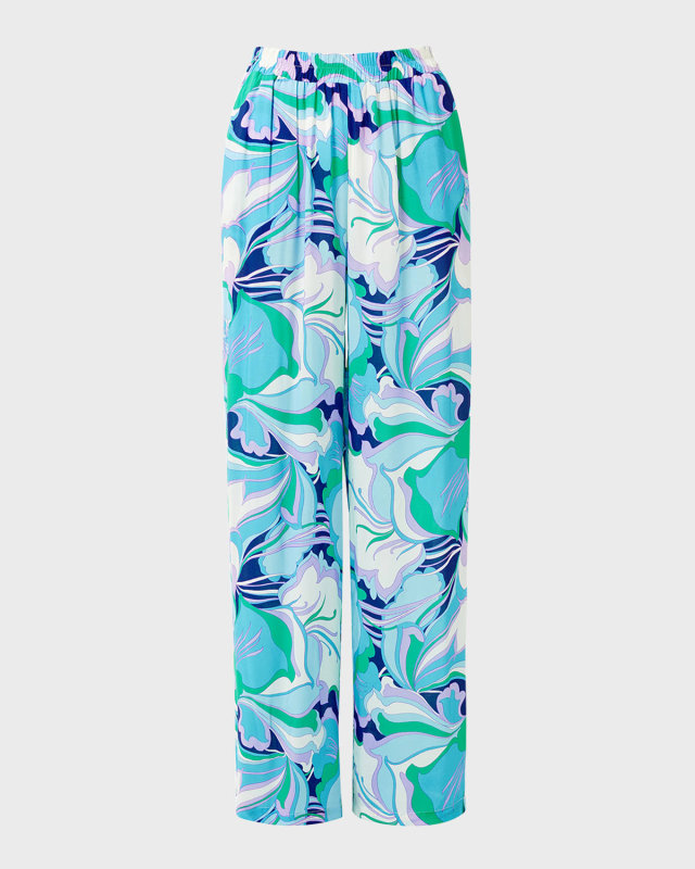 Olivia Floral Straight-Leg Pants
