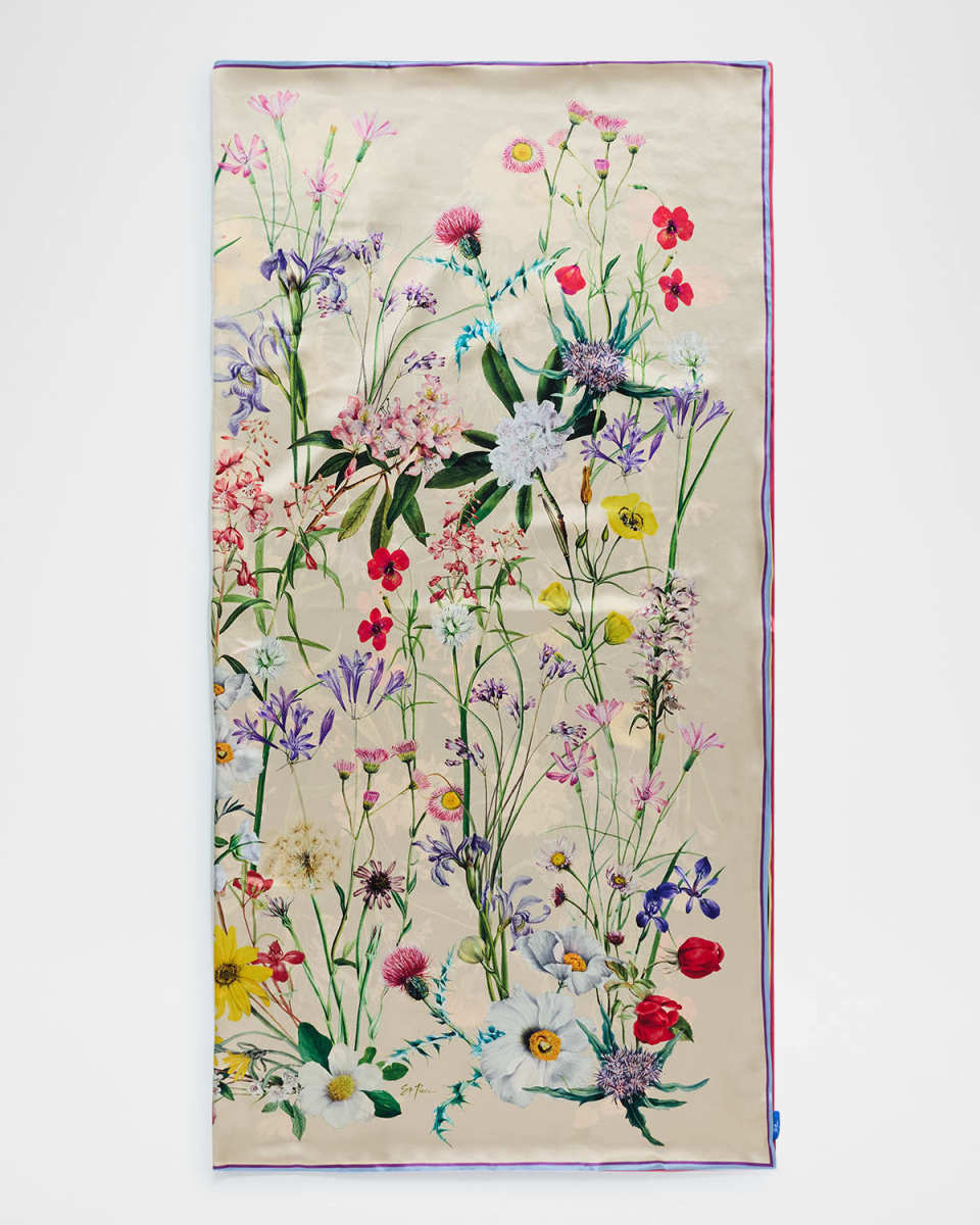 Whitney Double Sided Floral-Print Scarf