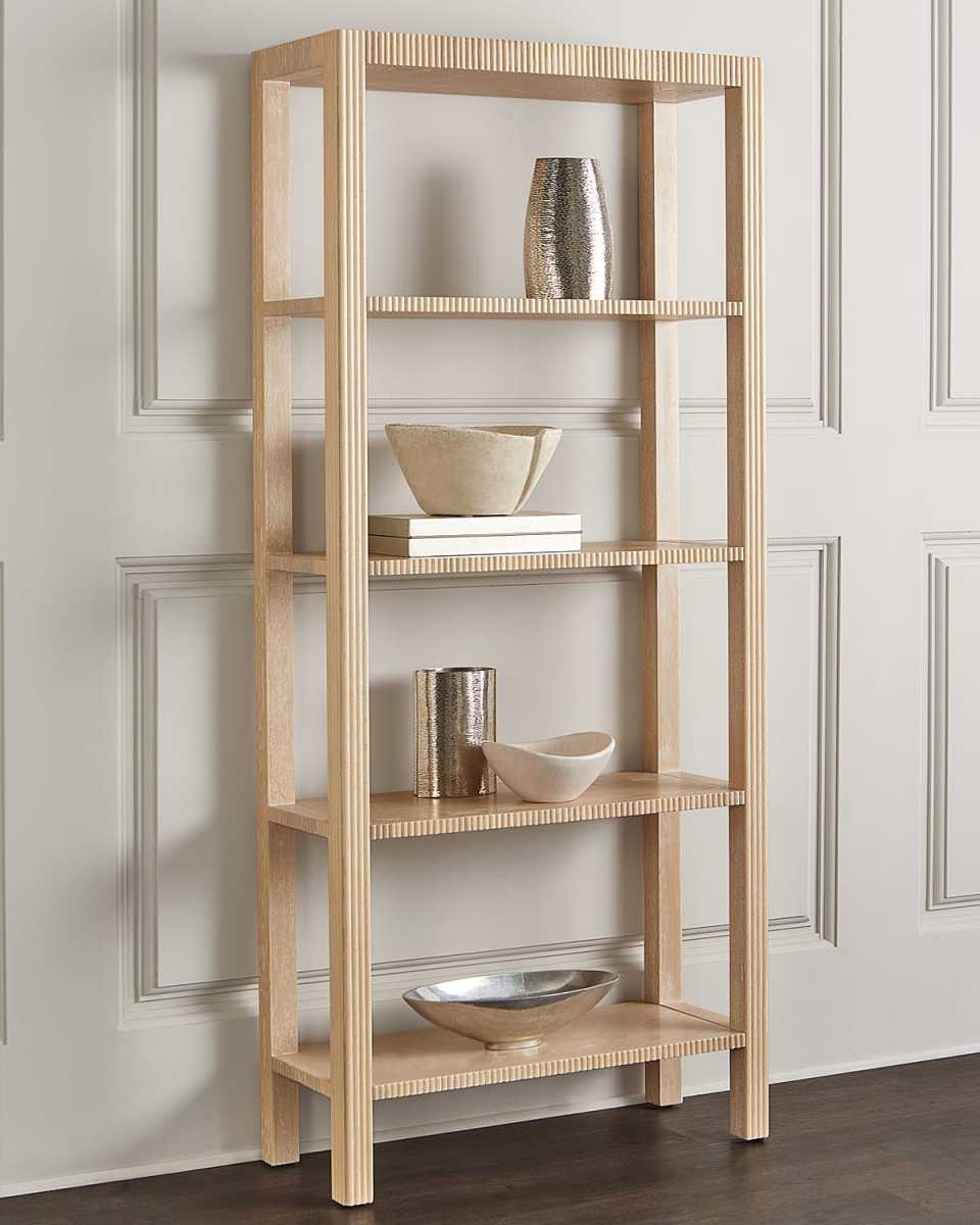 Michealah Cerused Oak Etagere