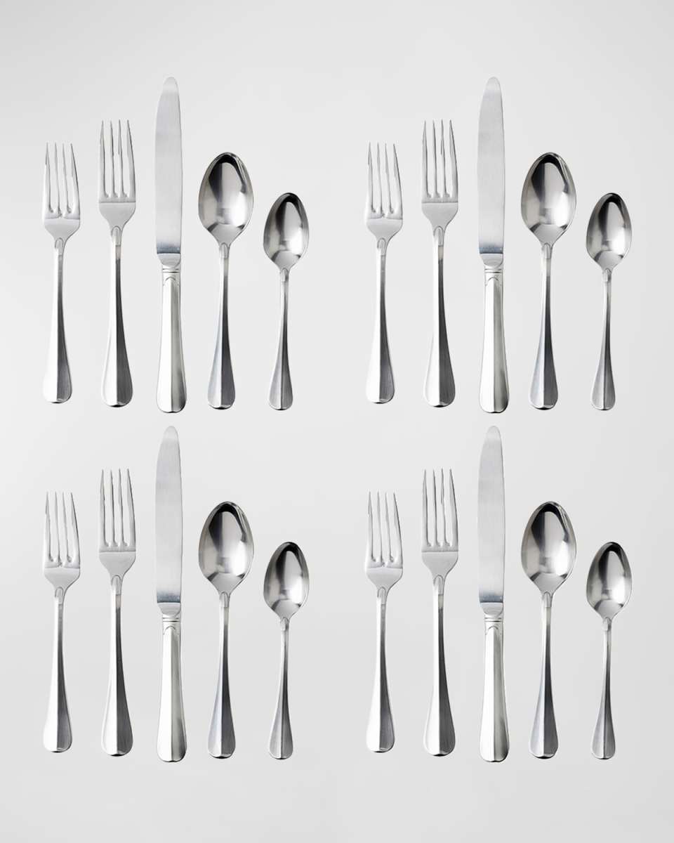 Bistro 20-Piece Flatware Set - Bright Satin