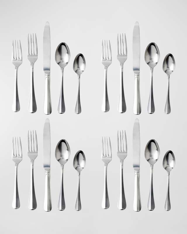 Bistro 20-Piece Flatware Set - Bright Satin
