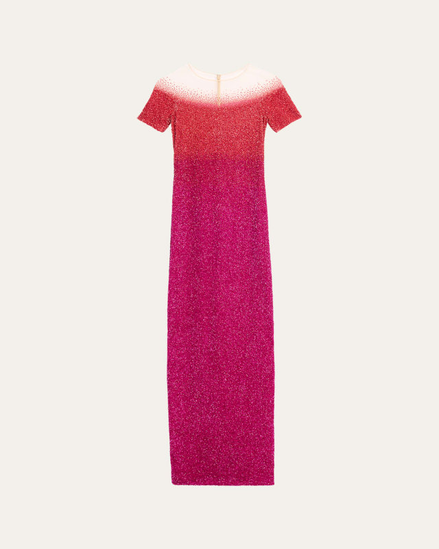 Ombre Sequined Gown