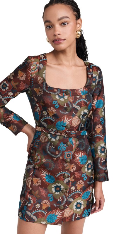 SALONI Natalya B Dress Autumn Blooms