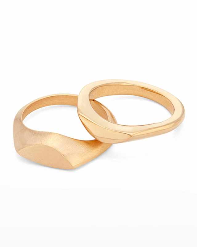 Mwenzi Stack Rings, Set of 2, Size 5-9
