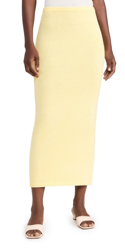 Runaway the Label Nadina Midi Skirt Lemon