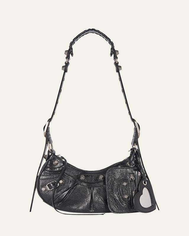 Cagole XS Studded Leather Shoulder Bag