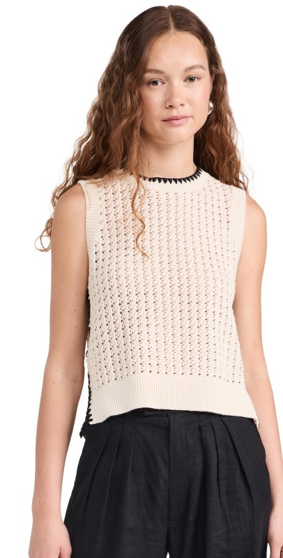 Varley Delaney Knit Vest Birch