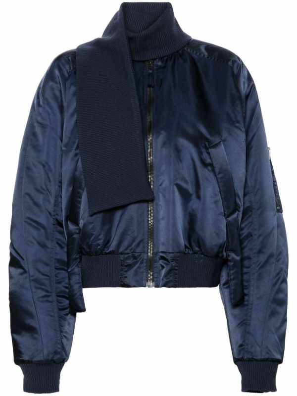 panel-detail bomber jacket