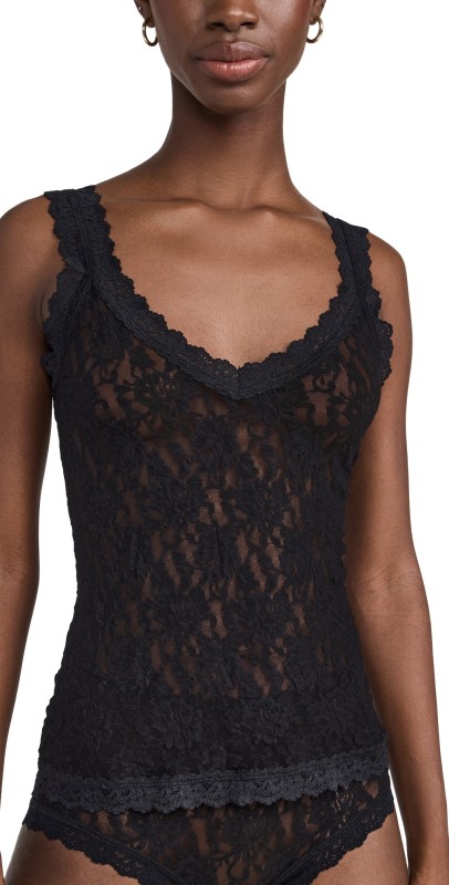 Hanky Panky Signature Lace V Neck Unlined Cami Black