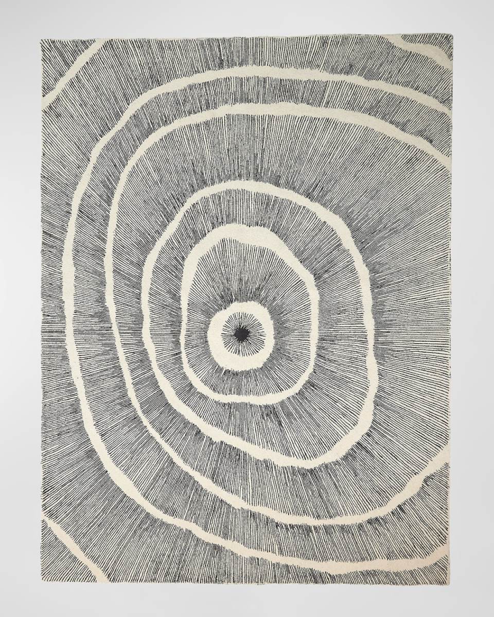 Burst Hand-Tufted Rug, 5' x 8'