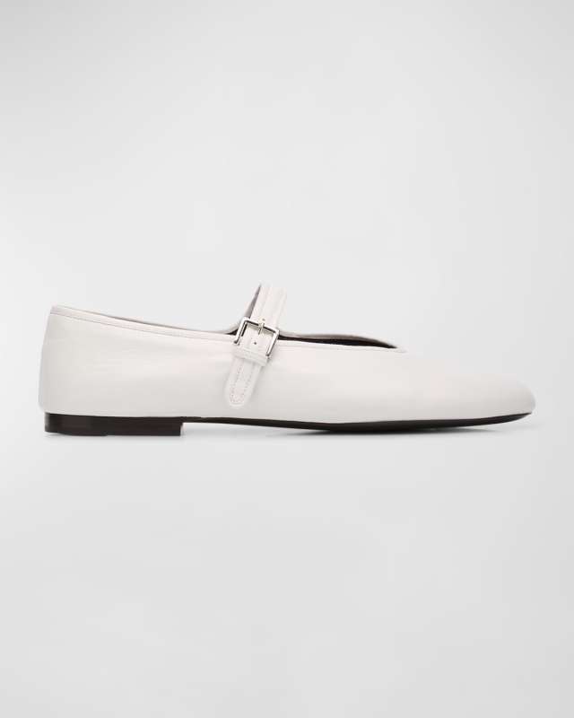 Boheme Leather Mary Jane Ballerina Flats