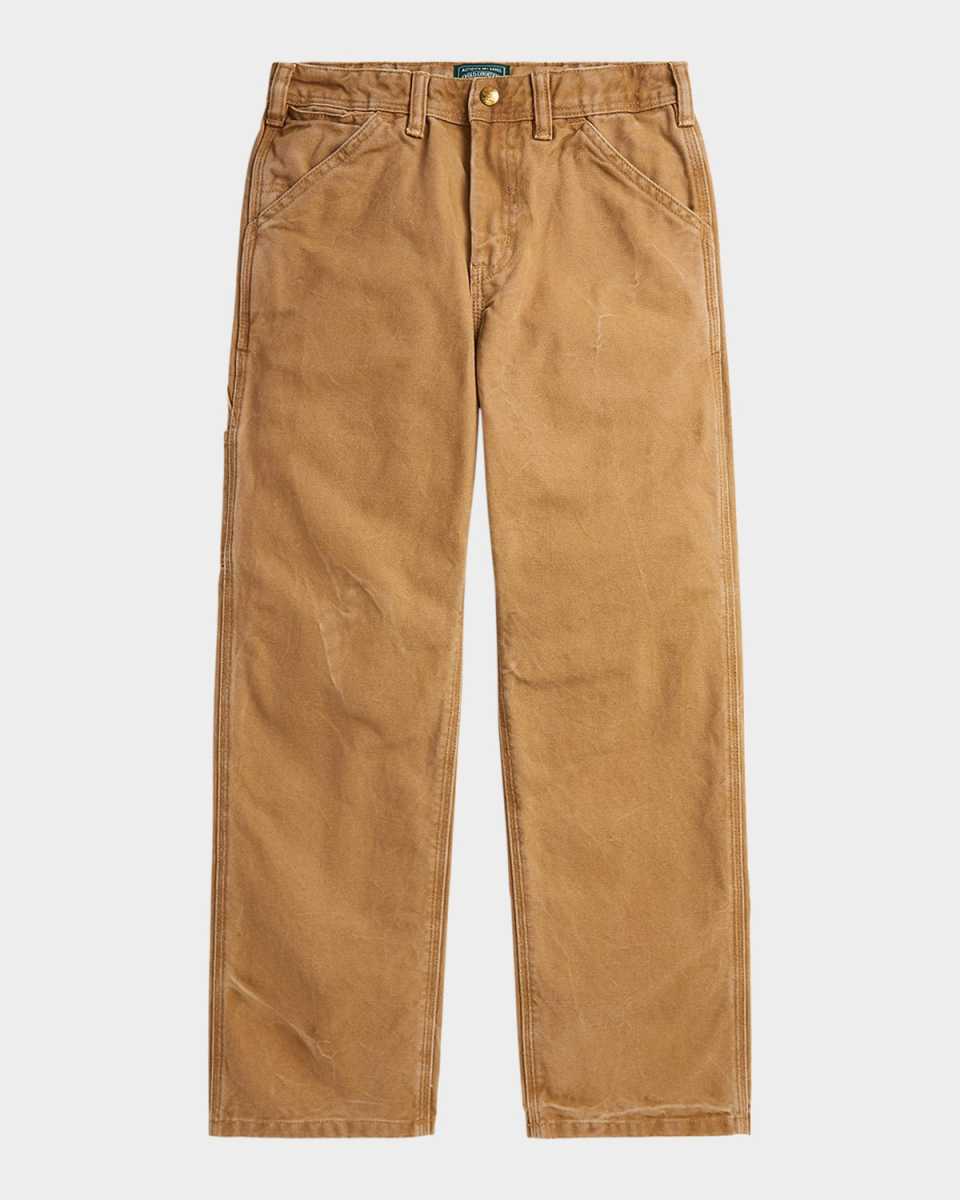 Boy's Canvas Utility Pants W/ Archival Patch, Size 2-7