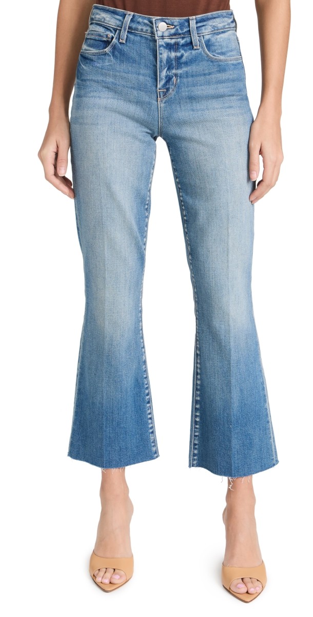 L'AGENCE Kendra High Rise Crop Flare Jeans Alameda