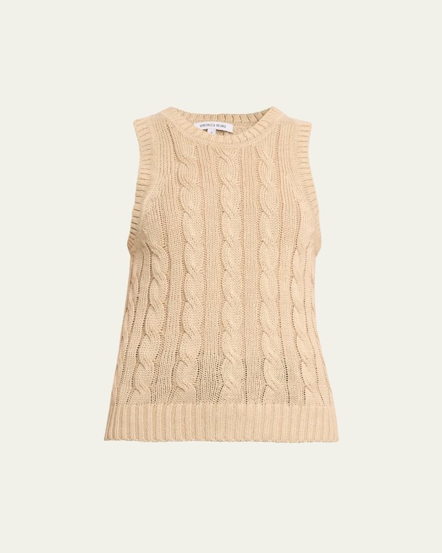 Jerrel Cable-Knit Tank Top