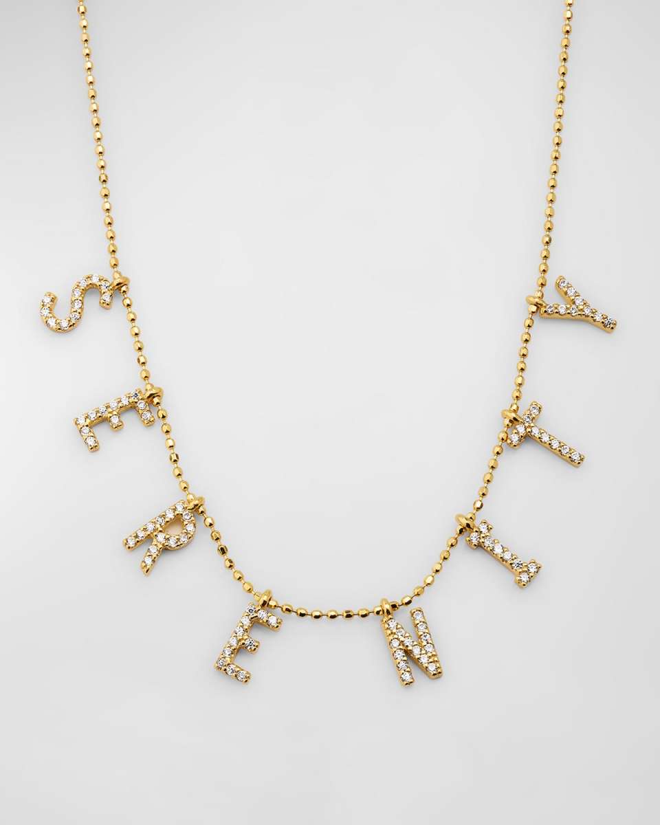 14K Gold-Plated Sterling Silver 8-Letter Personalized Necklace