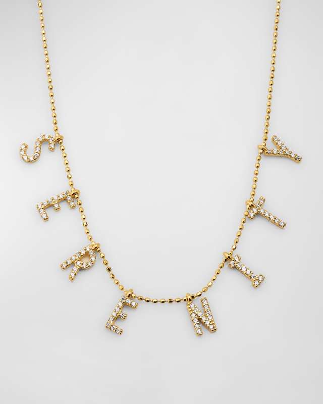 14K Gold-Plated Sterling Silver 8-Letter Personalized Necklace