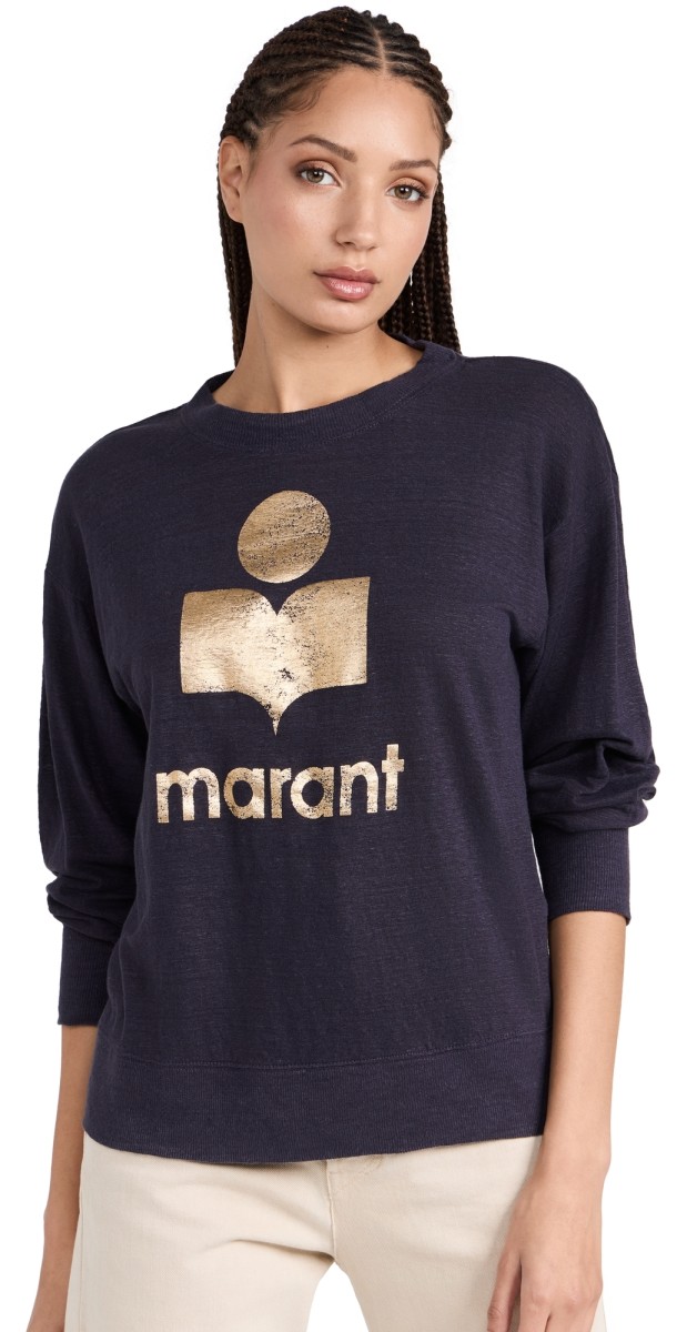 Isabel Marant Étoile Klowia Longleeve Tee Faded Night/Gold