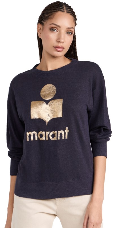 Isabel Marant Étoile Klowia Longleeve Tee Faded Night/Gold