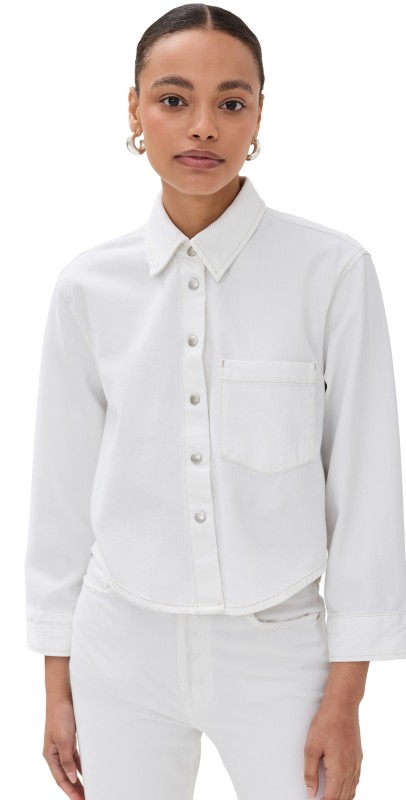 AGOLDE Dagmar Shirt Milkshake