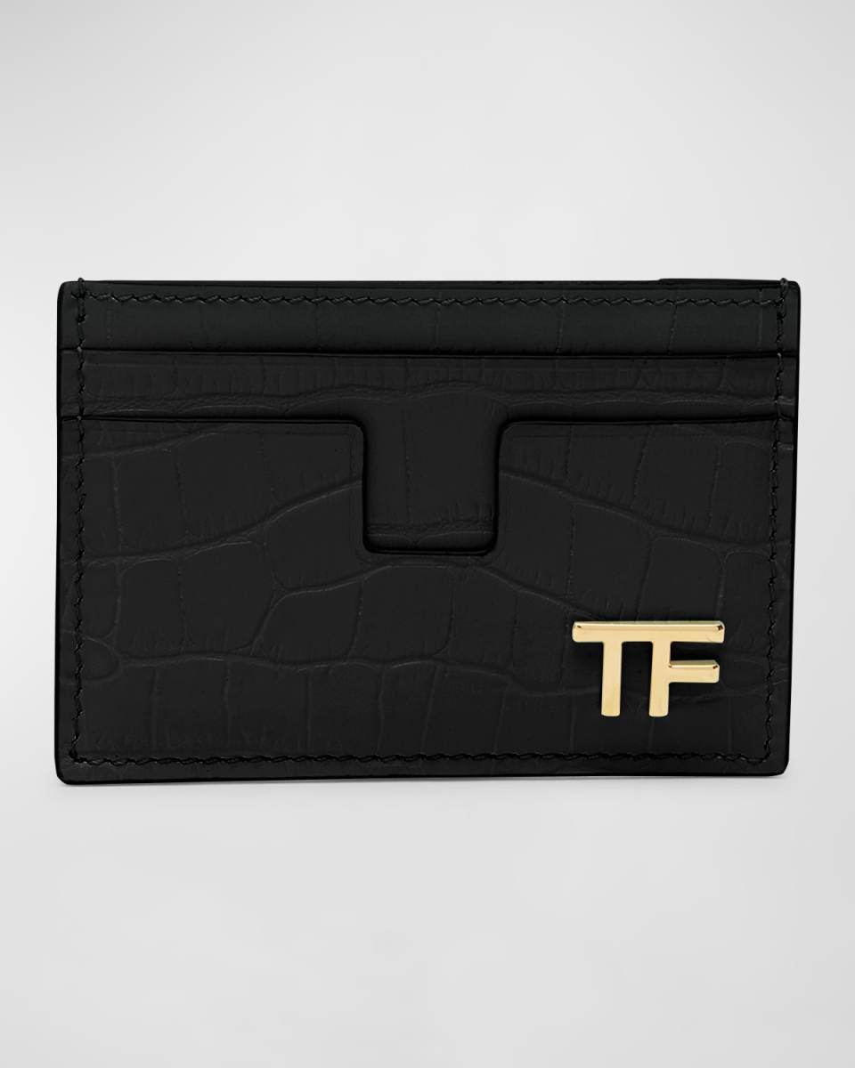 TF Card Holder in Grained Leather