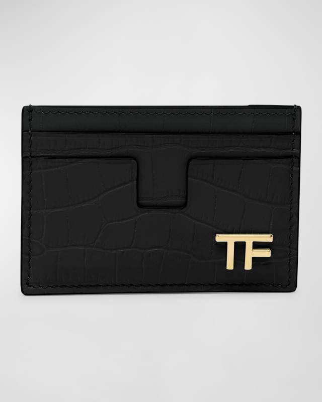 TF Card Holder in Grained Leather