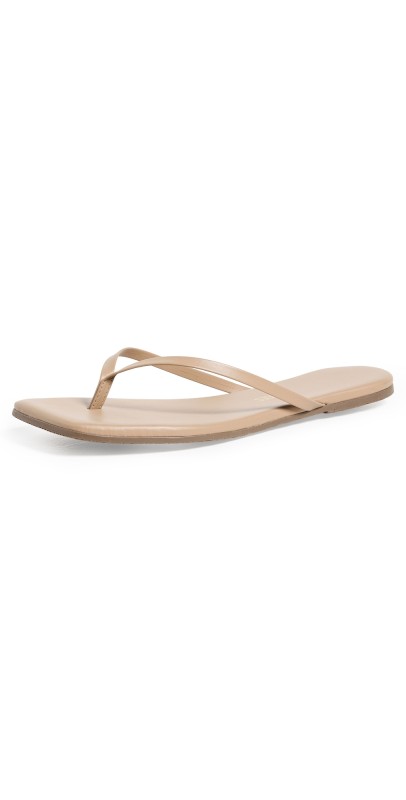 TKEES Square Toe Lily Flip Flops Cocobutter