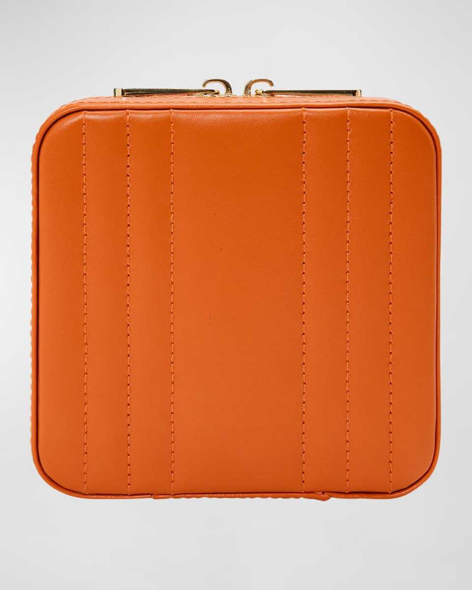 Maria Square Quilted Zip Jewelry Case