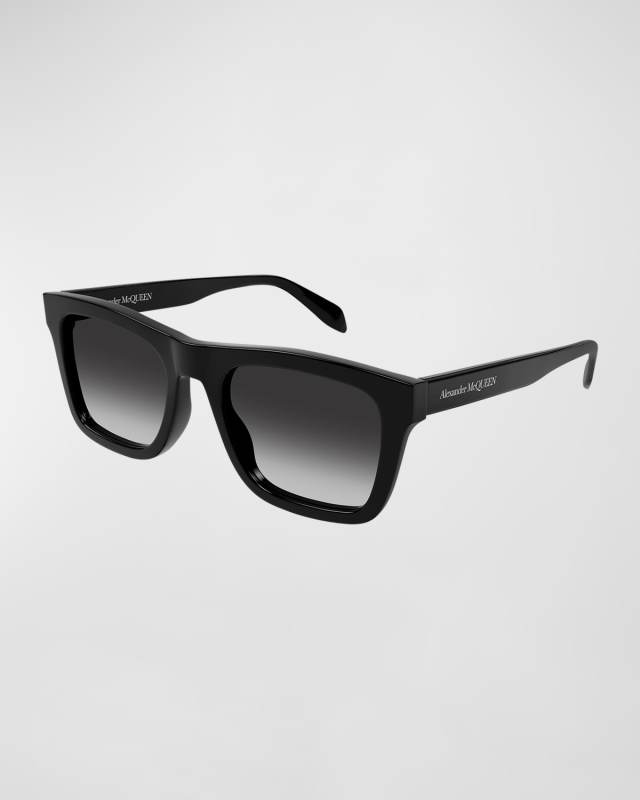 Logo Acetate Rectangle Sunglasses
