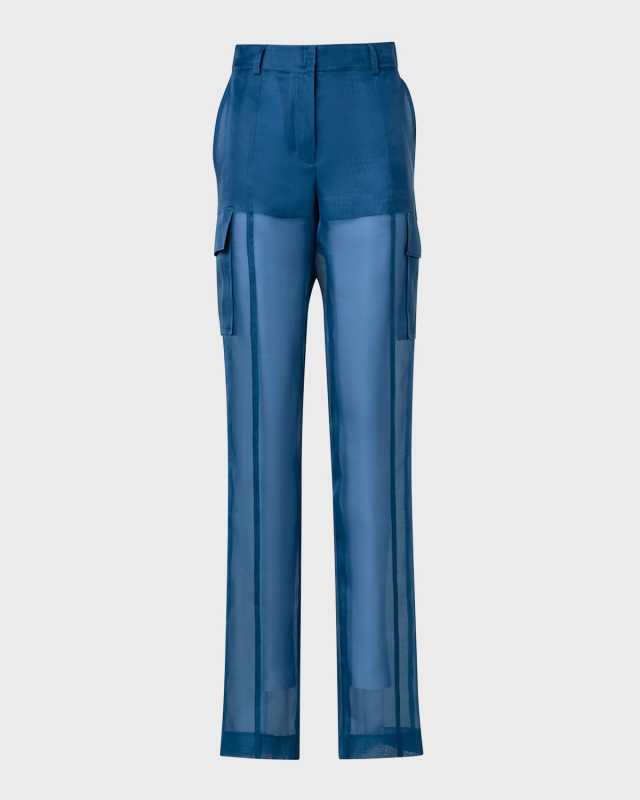 Mel Silk Gauze Cargo Pants