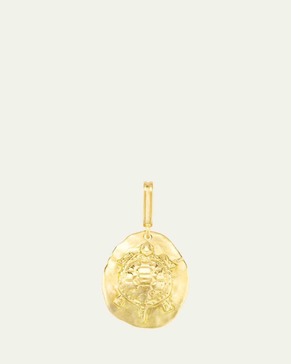 18K Gold Turtle Charm