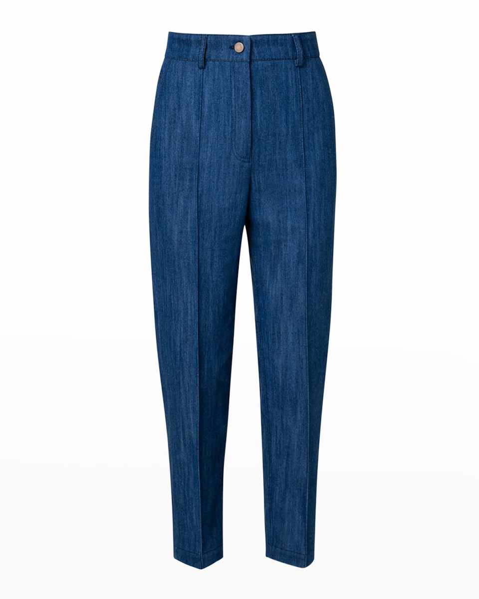 Feryn Denim Tapered-Leg Pants