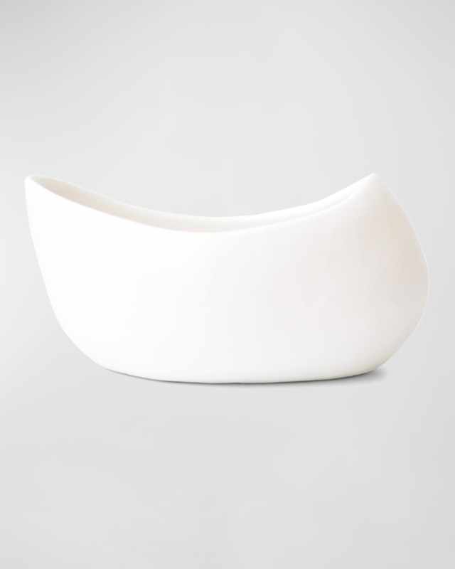 Luz Eucalyptus Scented Candle in White Clay