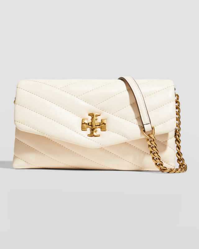 Kira Chevron-Quilted Leather Crossbody Bag