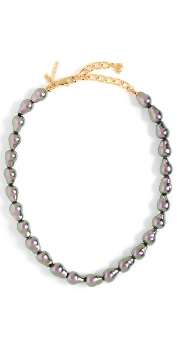 Lele Sadoughi Baroque Pearl Collar Necklace Pearl